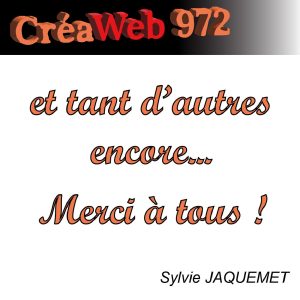 CREAWEB972 : PUBLICITE COMMUNICATION WEBDESIGN Remerciement carrousel