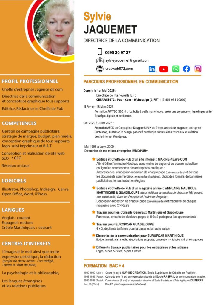 JAQUEMET Sylvie CV